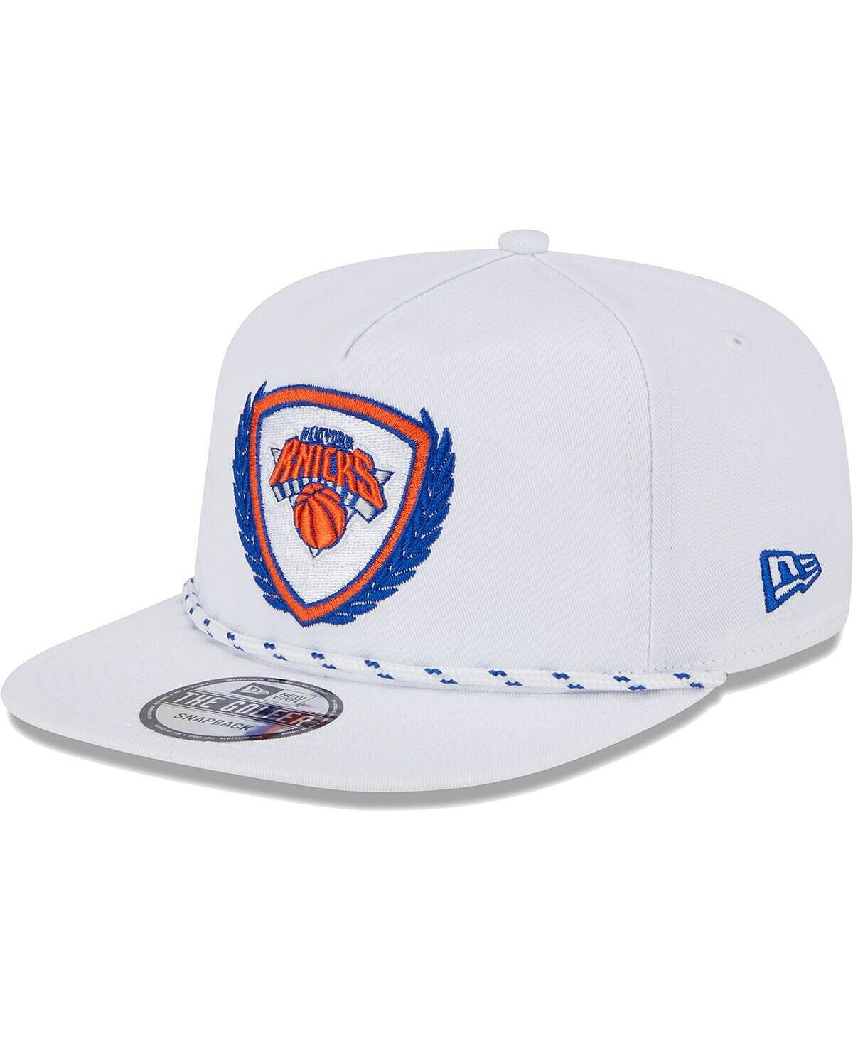 

Мужская белая кепка New York Knicks The Golfer Crest Snapback New Era