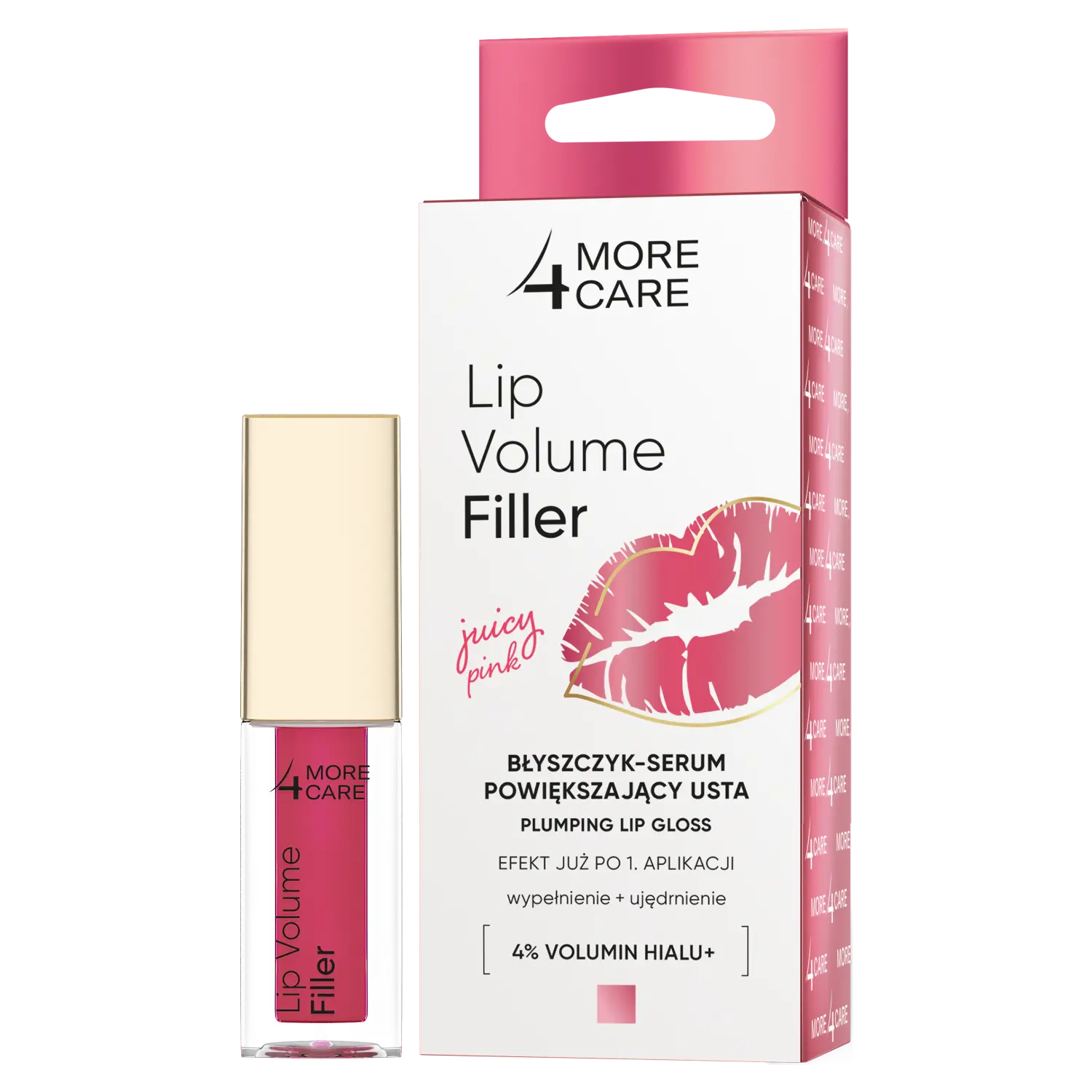 

Блеск для губ для увеличения объема губ сочно-розовый More4Care Lip Volume Filler, 4,8 гр