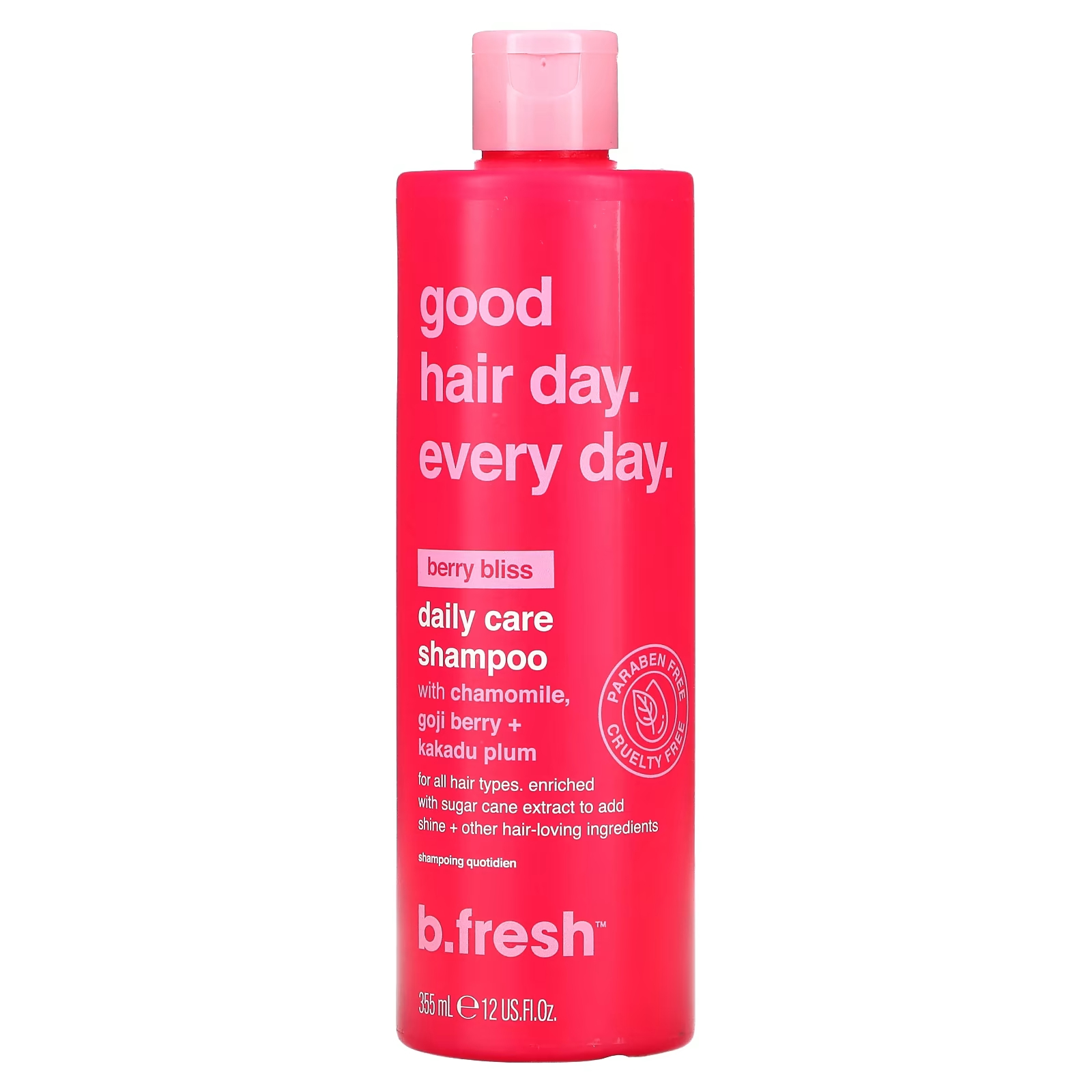 цена Шампунь ежедневный Berry Bliss b.fresh Good Hair Day Every Day для всех типов волос, 355 мл
