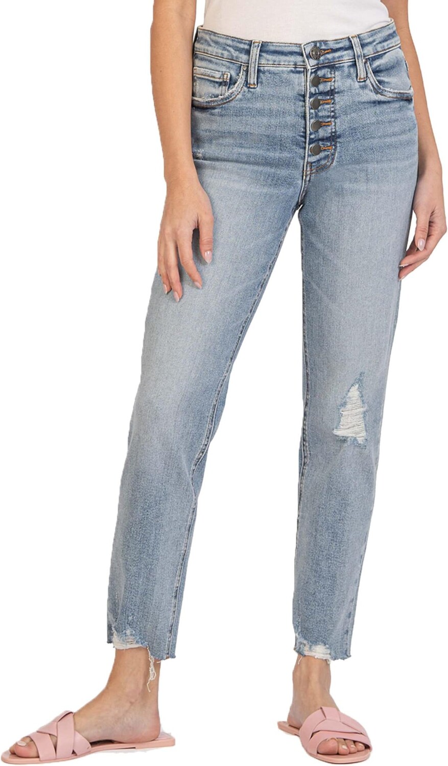 

Джинсы Rachael High-Rise Fab AB in Dignify KUT from the Kloth, цвет Dignify