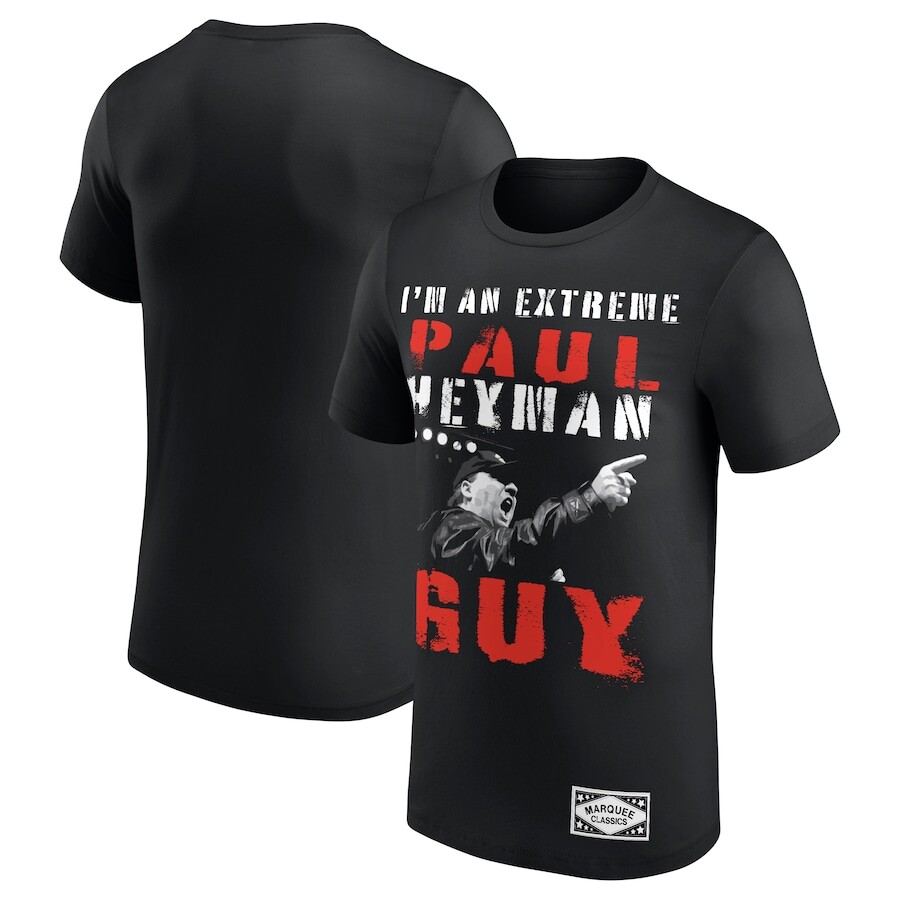 

Футболка с коротким рукавом WWE Authentic Paul Heyman, черный