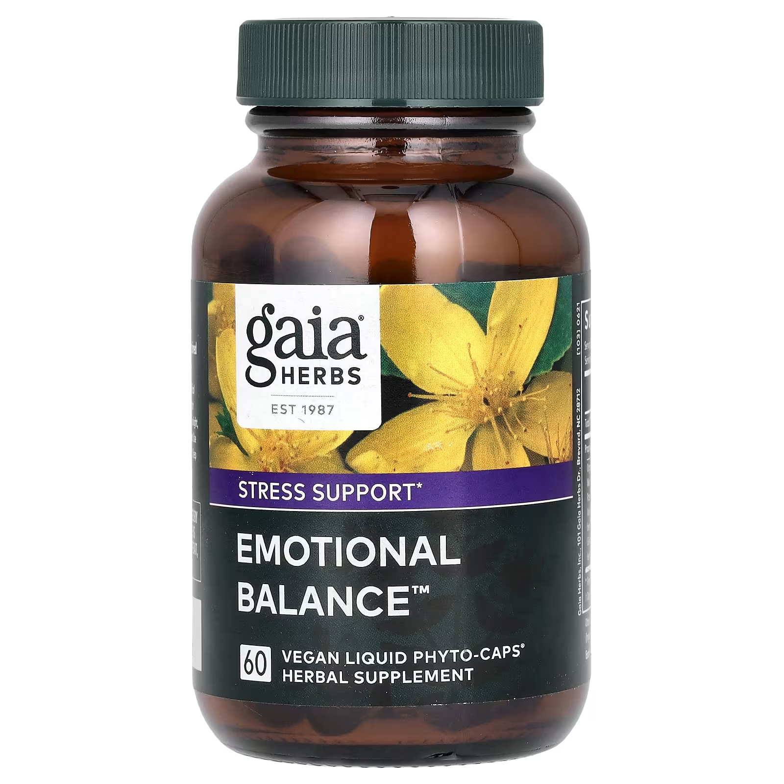 Травяная добавка Gaia Herbs Emotional Balance, 60 жидких фитокапсул печенье витаминизированное юбилейное с овсяными хлопьями 268 г