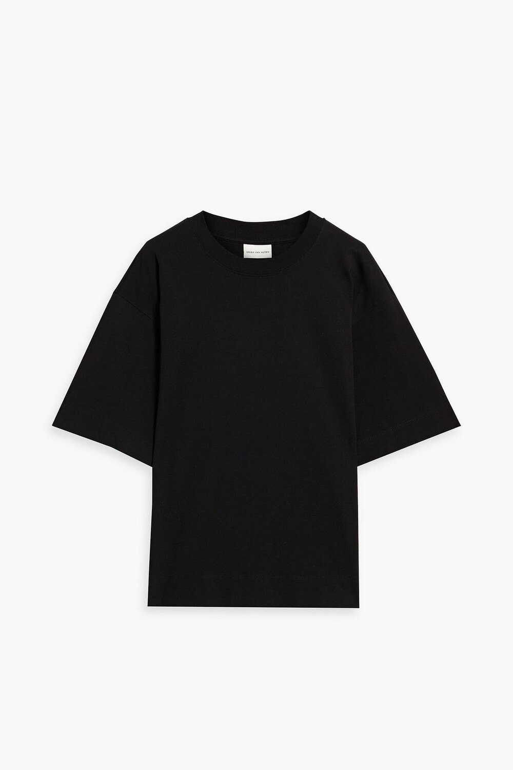 

Футболка из хлопкового джерси DRIES VAN NOTEN, черный
