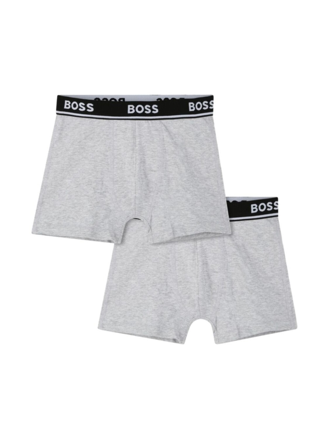 

BOSS Kidswear трусы-боксеры с логотипом на поясе (упаковка из двух шт.), серый