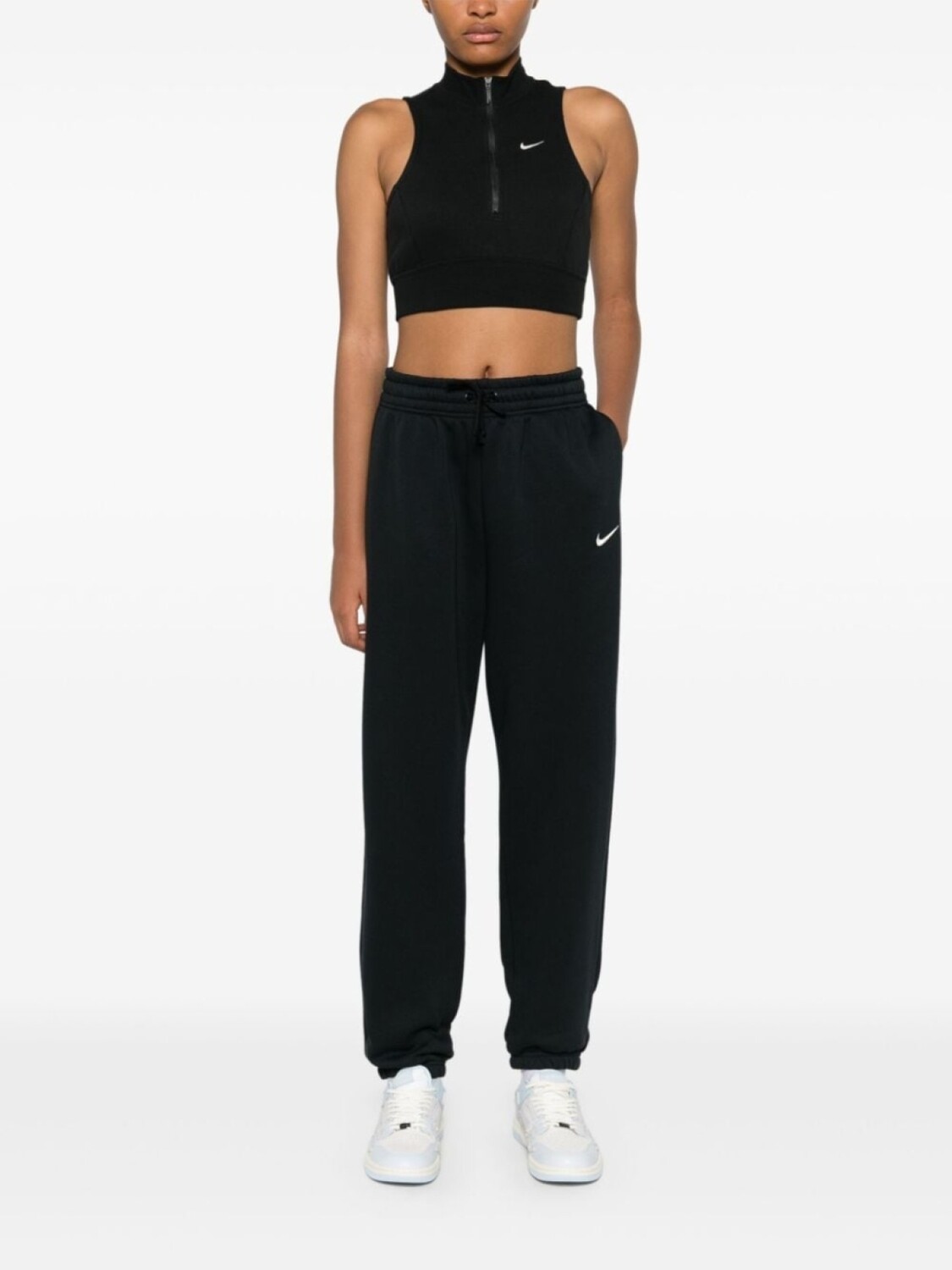 

Nike спортивные брюки с завышенной талией, черный