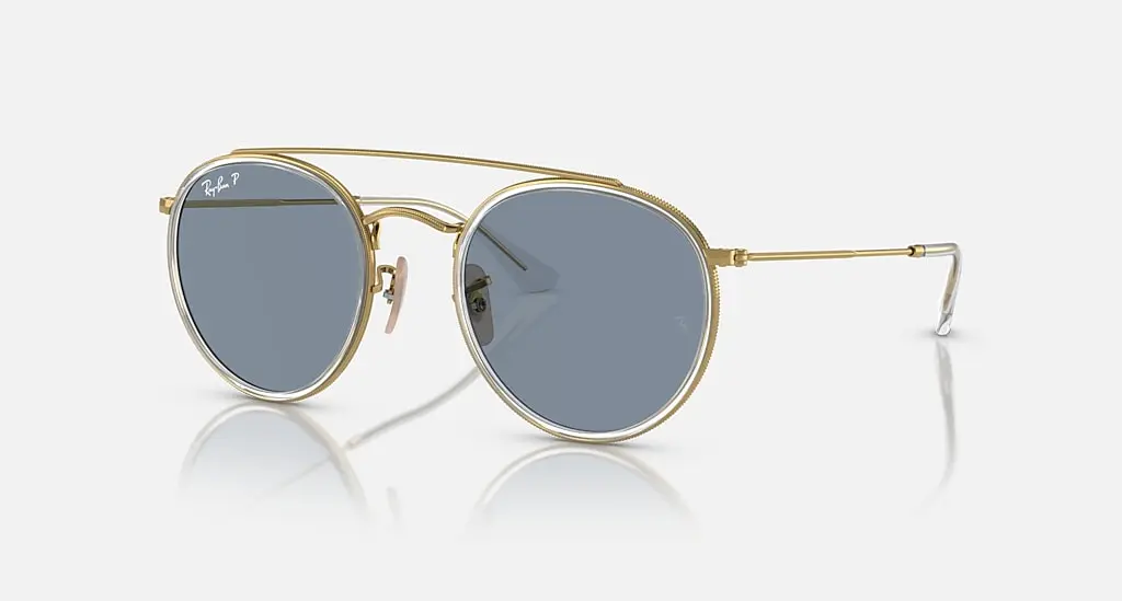 

Солнцезащитные очки Ray-Ban ROUND DOUBLE BRIDGE, синий
