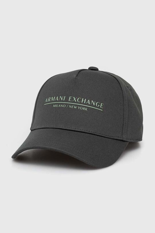 

Хлопковая бейсболка Armani Exchange, зеленый