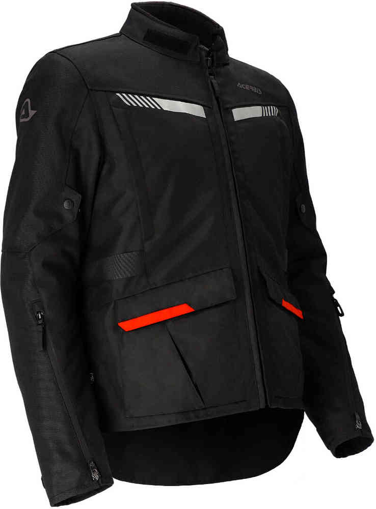 Мотоциклетная текстильная куртка X-Trail Acerbis, черный красный