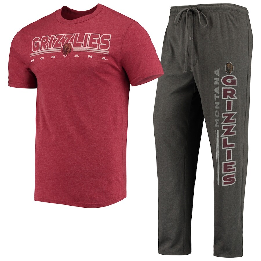 

Пижамный комплект Concepts Sport Montana Grizzlies, угольный