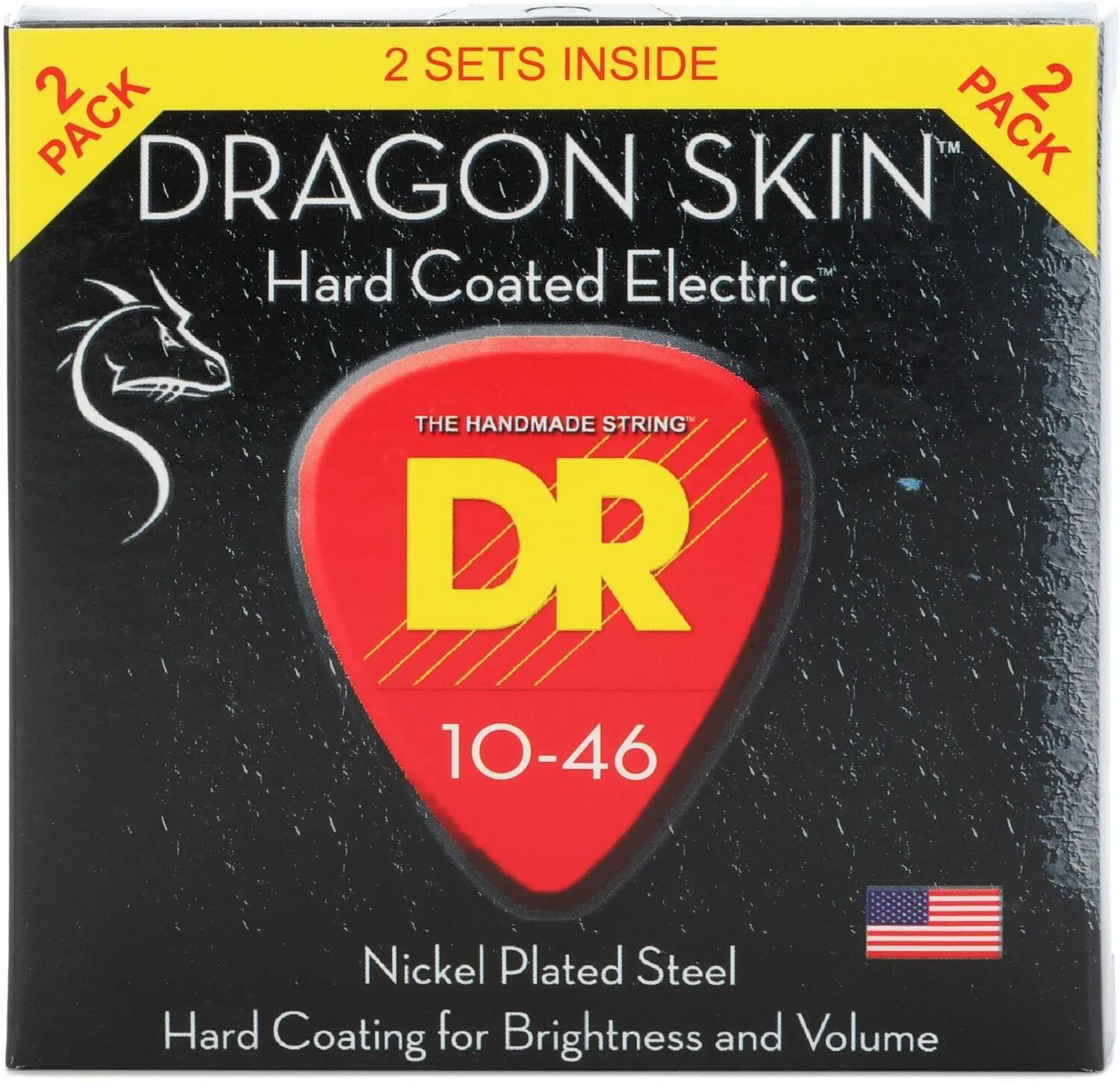 

Струны для электрогитары DR Strings DSE-2/10 Dragon Skin K3 с покрытием — .010-.046, средние (2 шт.)