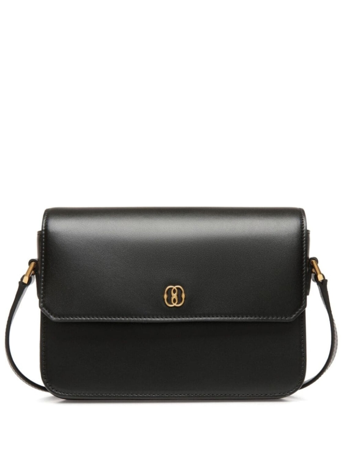 

Bally кожаная сумка через плечо, черный