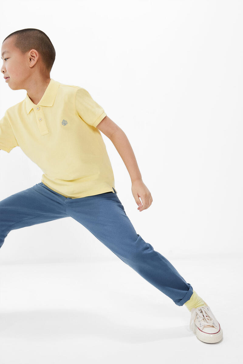Базовая рубашка-поло для мальчика Springfield Kids, желтый рубашка джинсовая springfield springfield sp014emeaco9