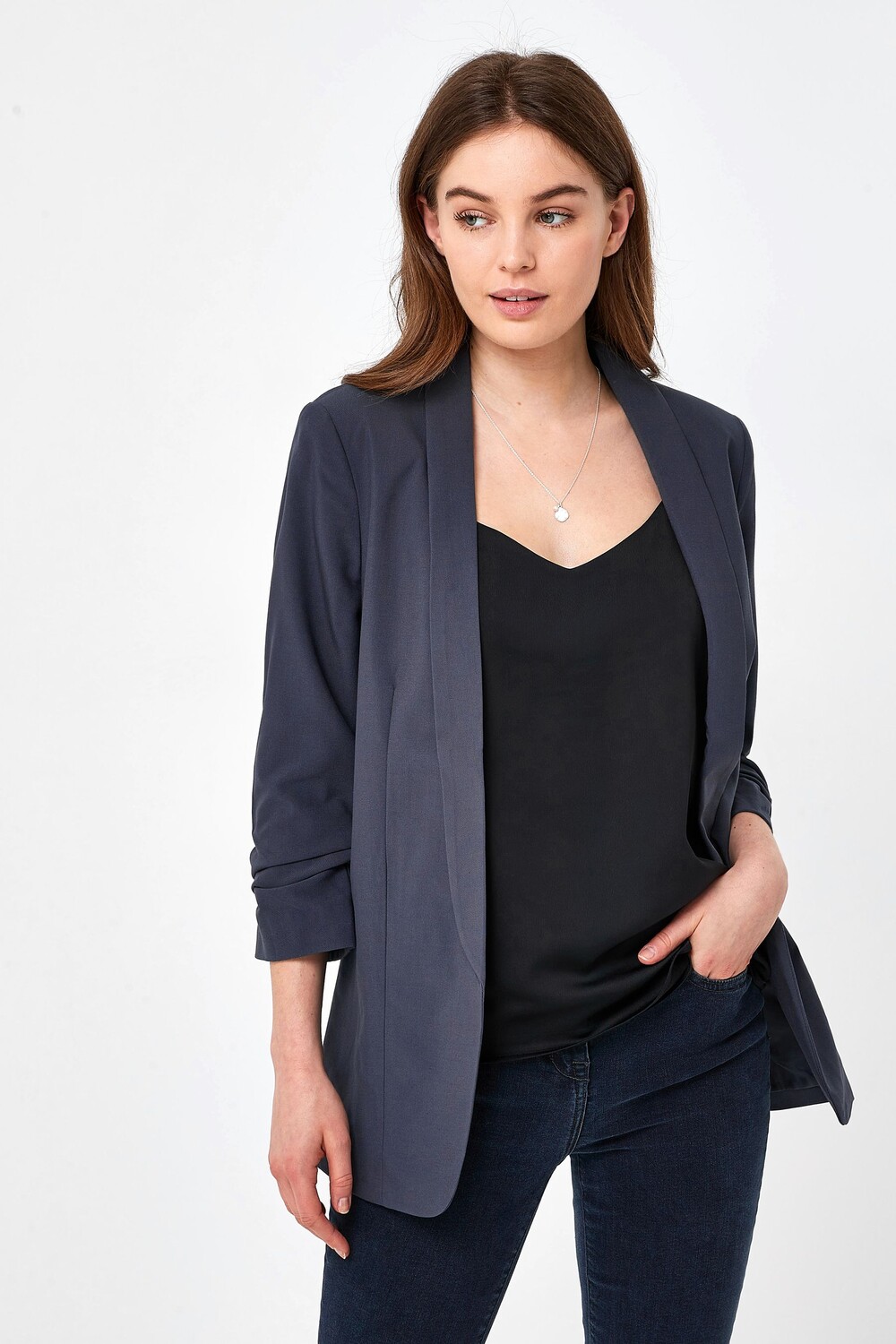 

Свободная куртка Pieces Workwear с присборенными рукавами PIECES, серый