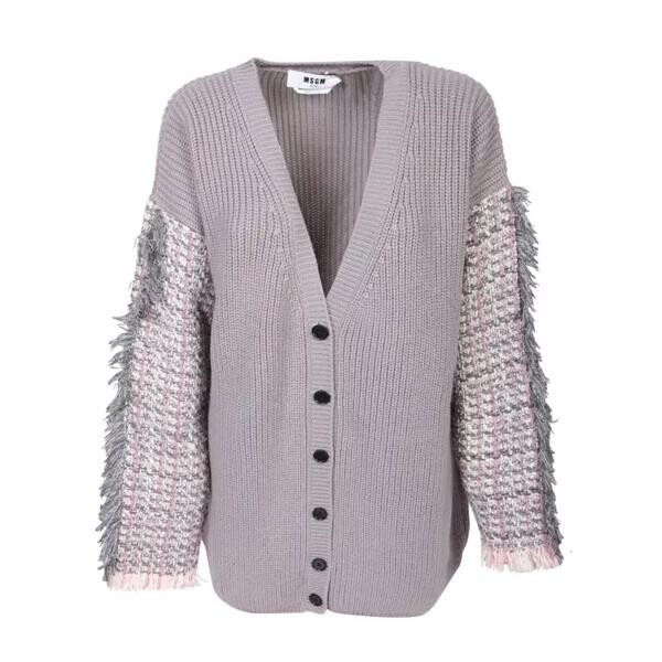 

Кардиган ribbed cardigan Msgm, серый