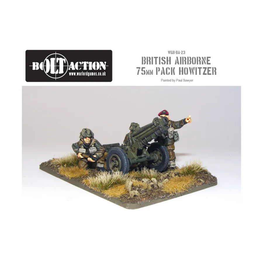 

Британские парашютисты с 75-мм ранцевой гаубицей, Bolt Action - British Airborne (28mm)