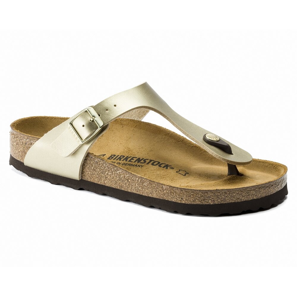 

Сандалии Birkenstock Gizeh Birko-Flor Large, золотой