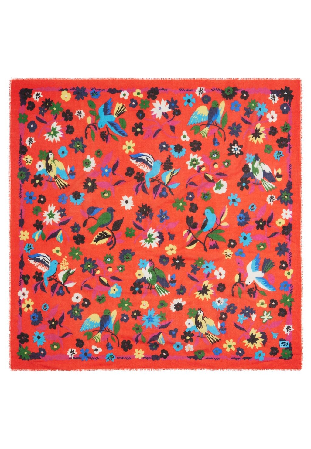 

Шарф Flowers Bimba Y Lola, цвет watermelon