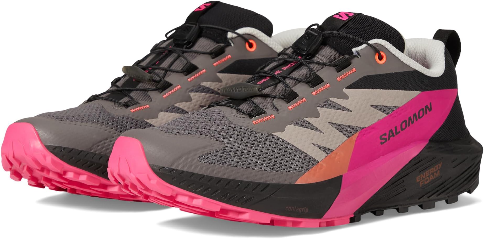 

Кроссовки Sense Ride 5 Salomon, цвет Plum Kitten/Black/Pink Glo