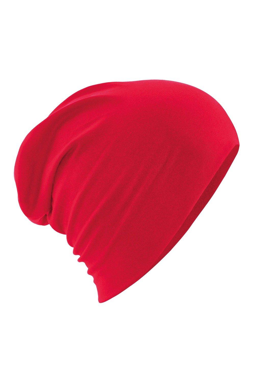 Хлопковая шапка Hemsedal с напуском Beechfield, красный