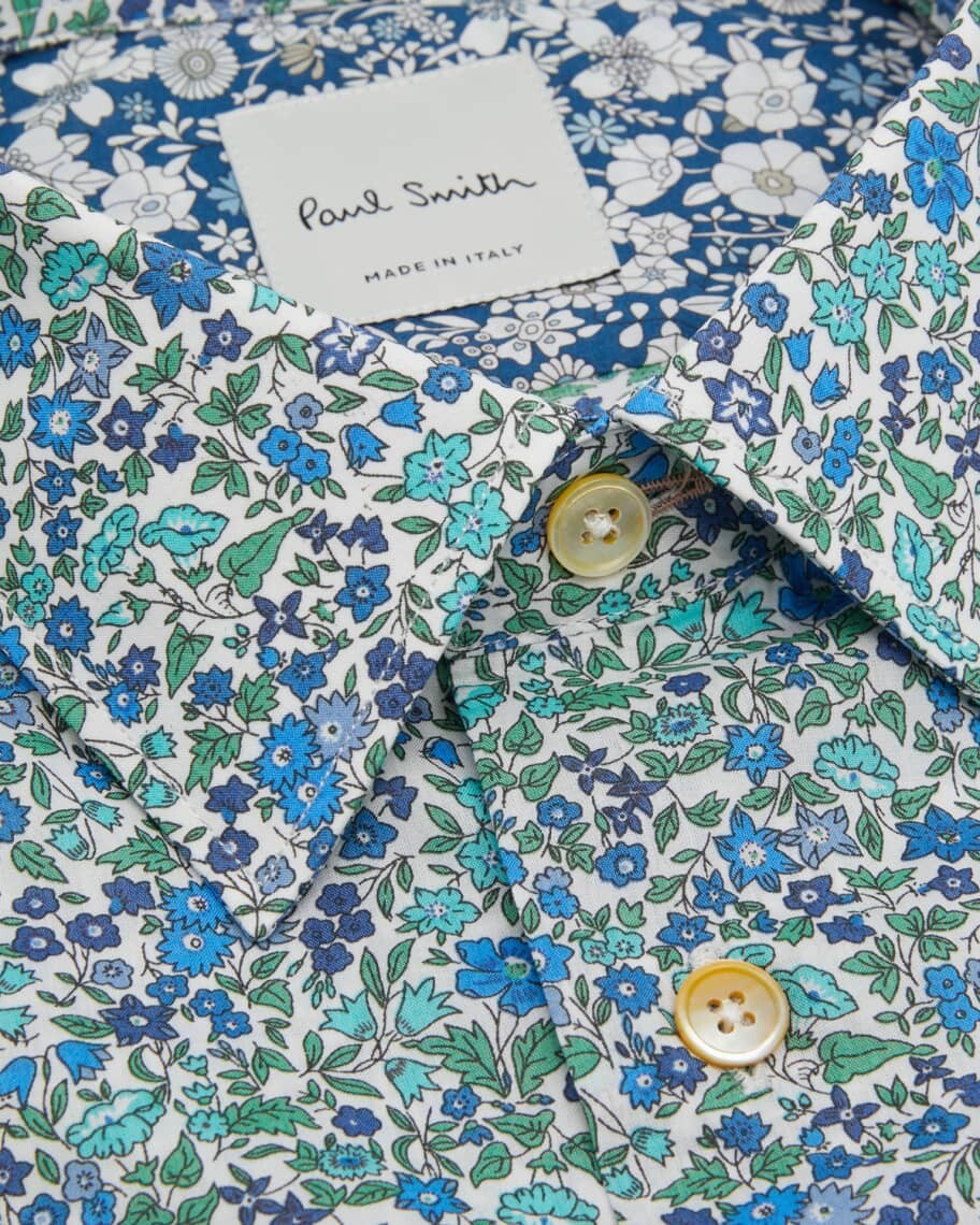 

Мужская спортивная рубашка Liberty классического кроя из органического хлопка Paul Smith