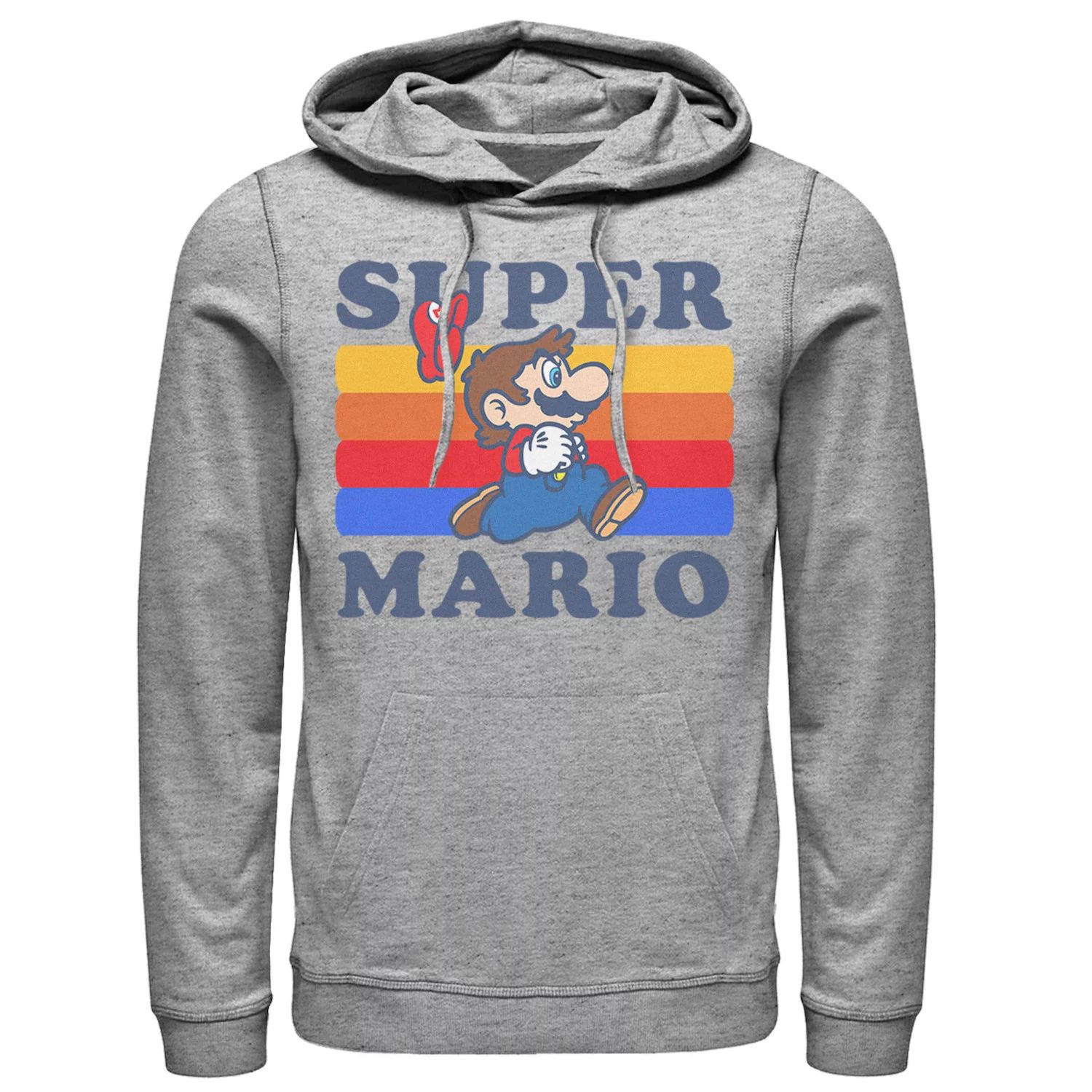 Мужской пуловер с капюшоном с логотипом Nintendo Retro Licensed Character