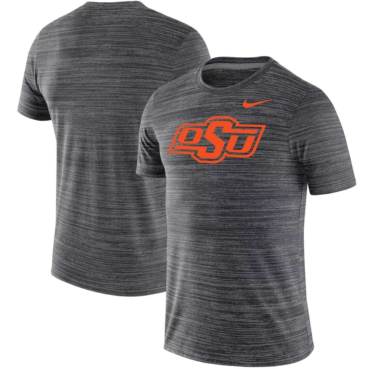 

Мужская черная футболка Oklahoma State Cowboys Big & Tall Velocity Performance Nike, Черный