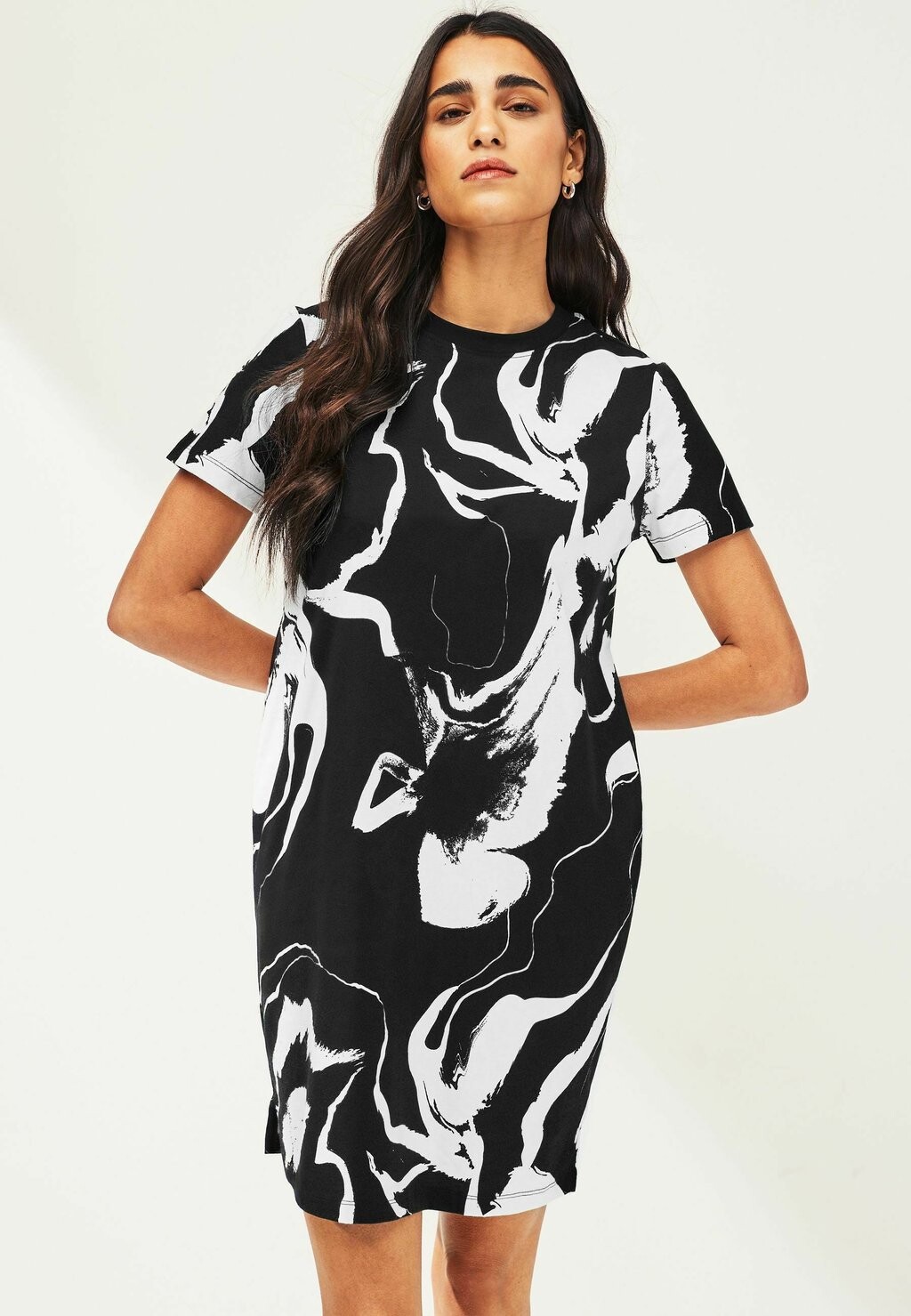 

Платье из джерси REGULAR FIT Next, цвет black animal