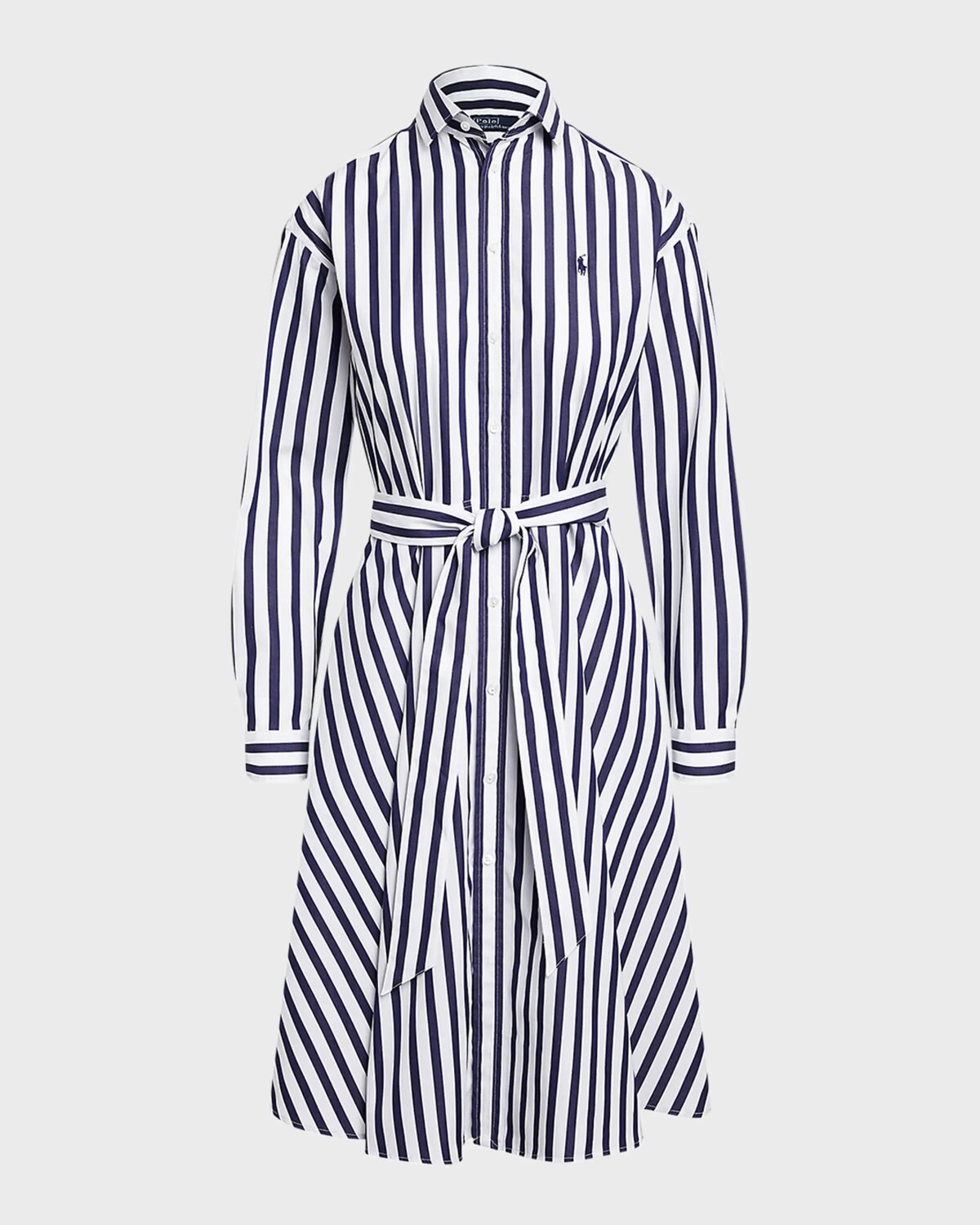 

Платье-рубашка в полоску с поясом Polo Ralph Lauren, цвет 970A Navywhite