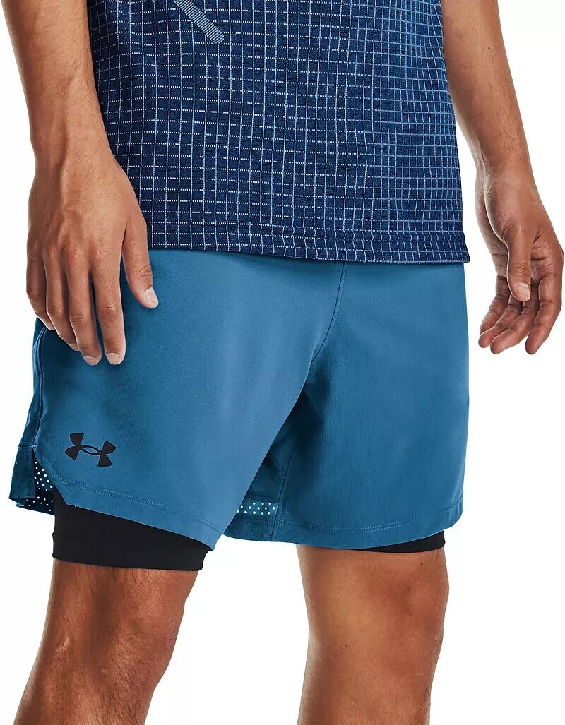 

Мужские тканые шорты 2-в-1 Under Armour Vanish, синий