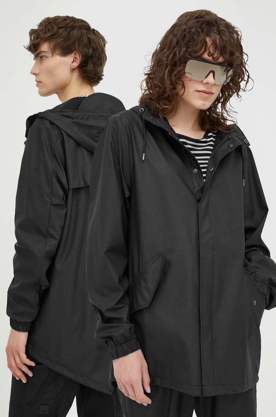 Водонепроницаемая куртка 18010 Куртка «рыбий хвост» Rains, черный