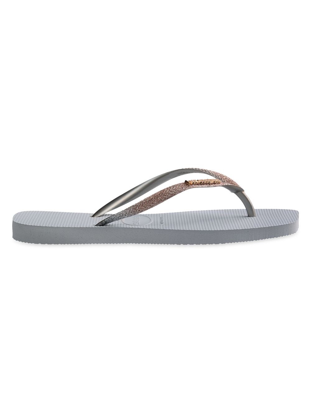 

Узкие блестящие шлепанцы с квадратным носком Havaianas