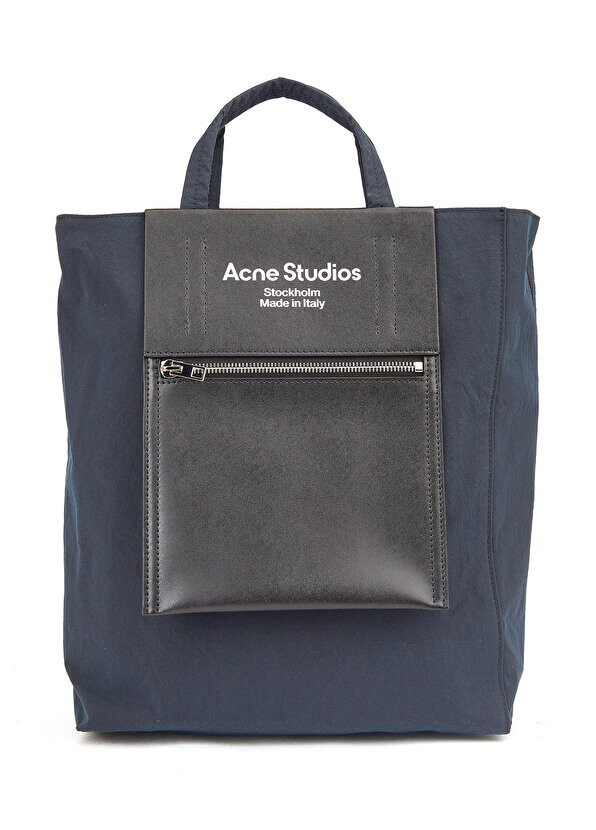 

Женская сумка для покупок с черным логотипом Acne Studios