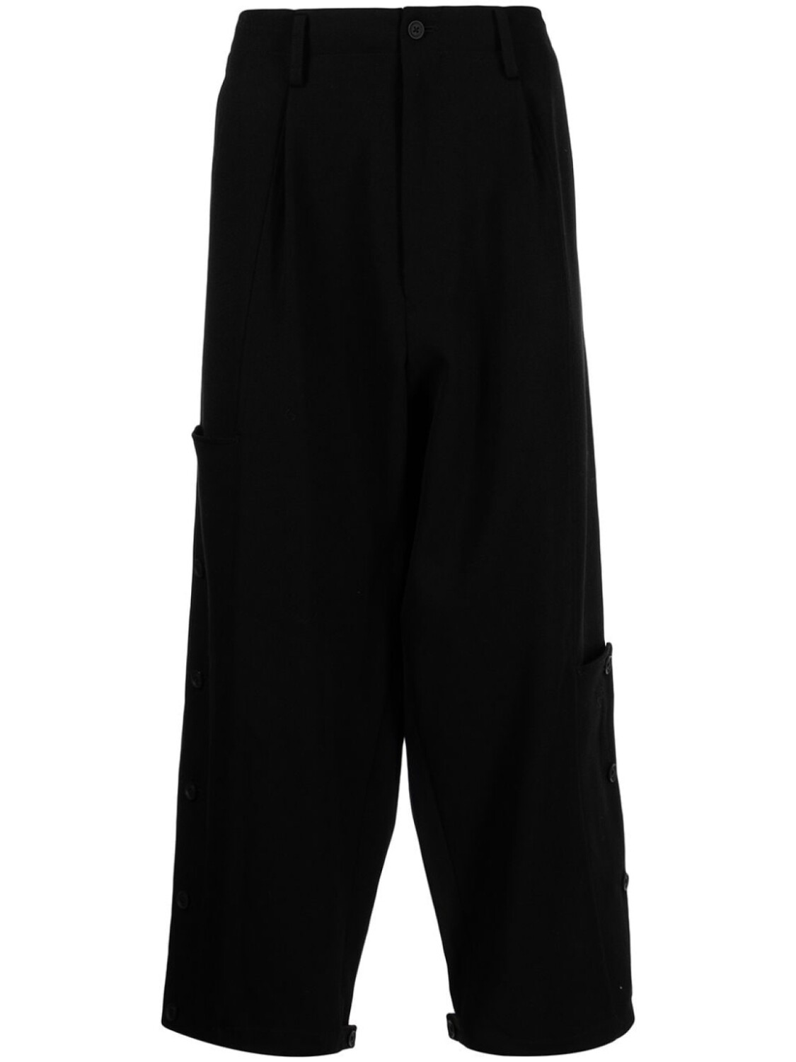 

Yohji Yamamoto широкие брюки с низким шаговым швом, зеленый