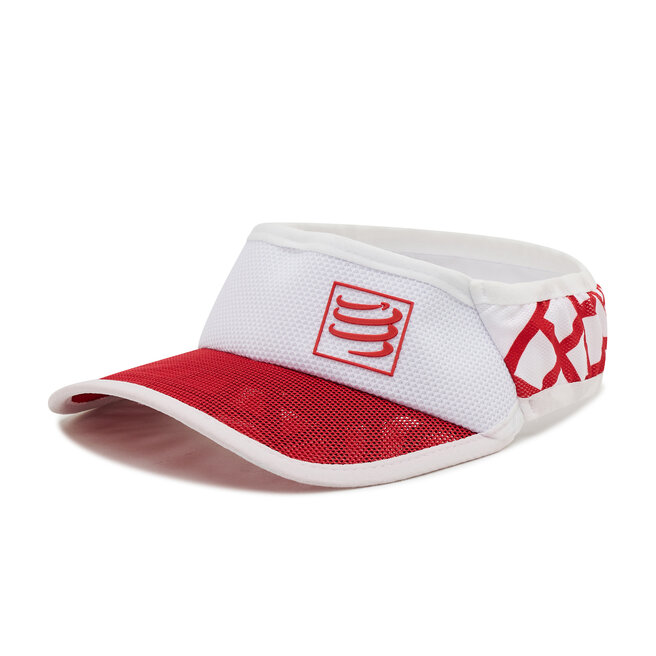 

Бейсболка Compressport SpiderwebUltra Visor, красный белый