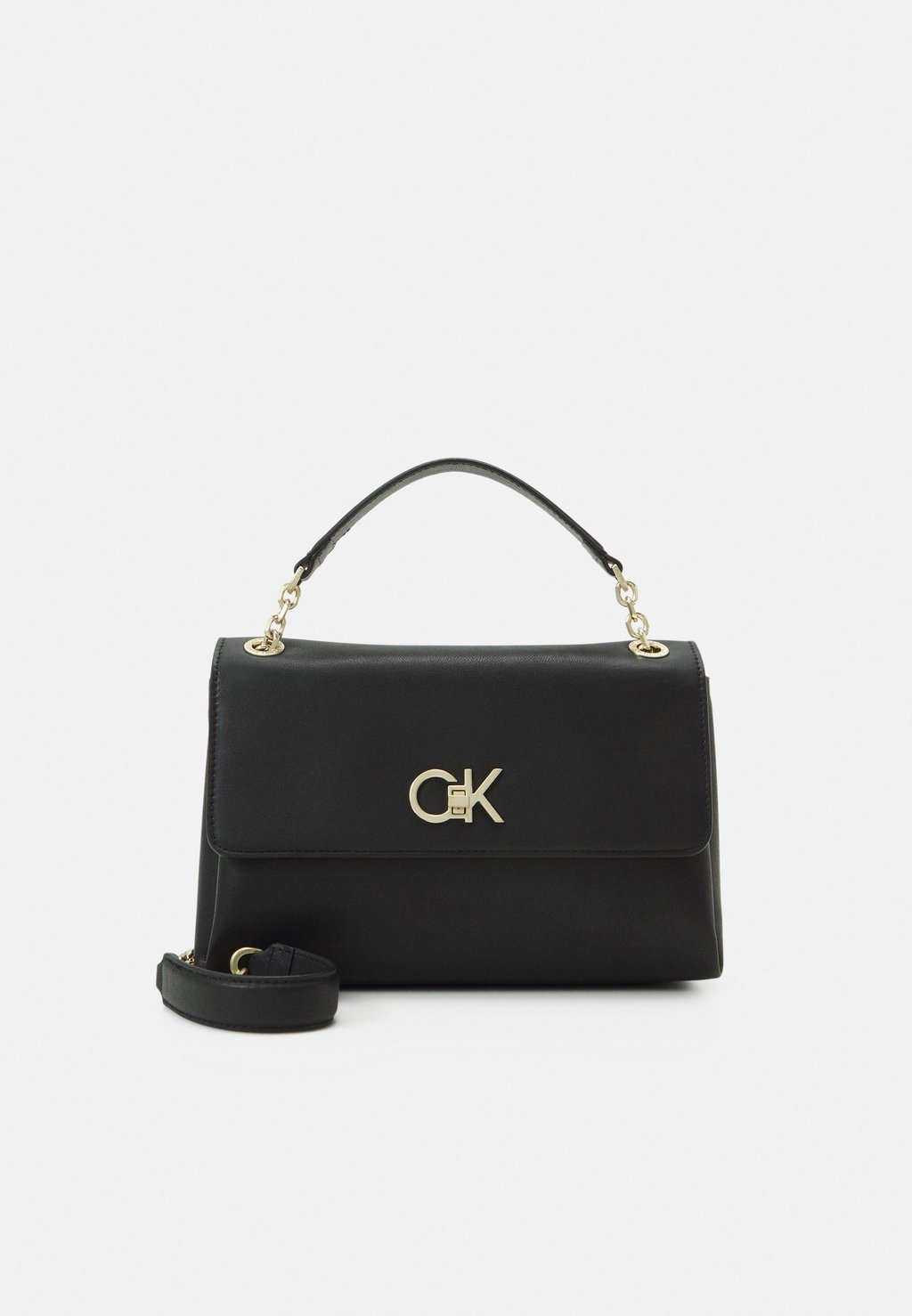 Сумка Calvin Klein RE LOCK CROSSBODY, черный ремень calvin klein re lock logo черный
