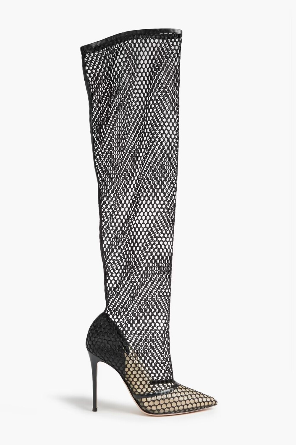 

Ботинки ботфорты Celia в сеточку Gianvito Rossi, черный