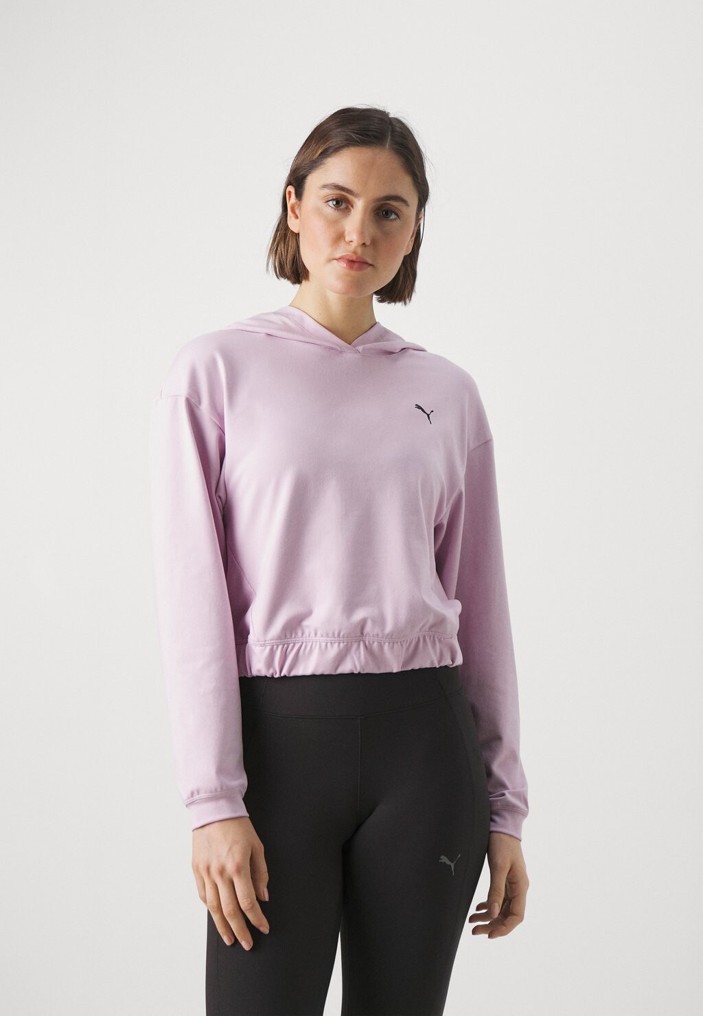 

Топ с длинными рукавами STUDIO FOUNDATIONS HOODY Puma, цвет grape mist