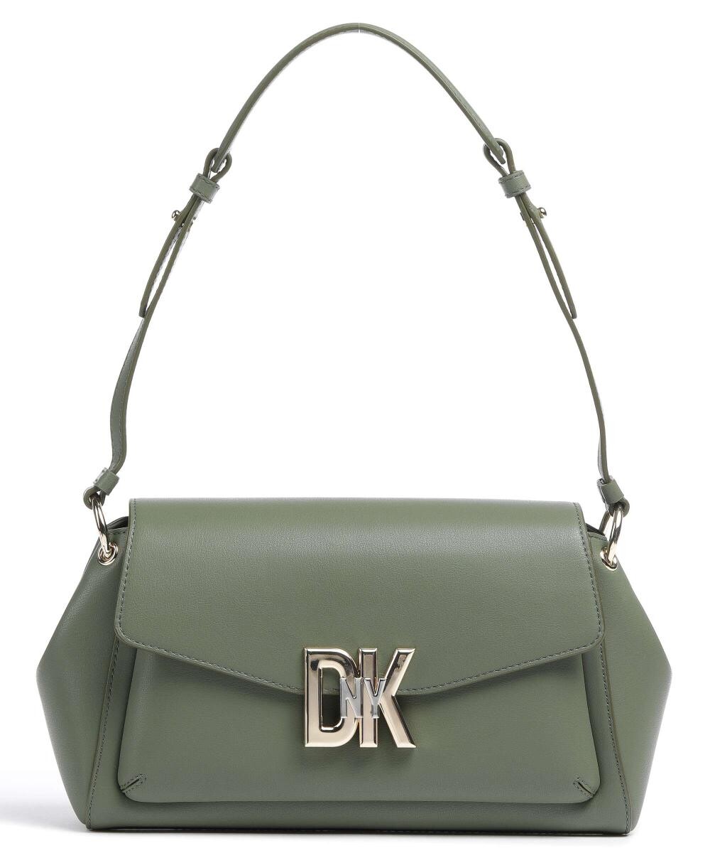 

Сумка через плечо Milano из мелкозернистой яловой кожи. Dkny, зеленый