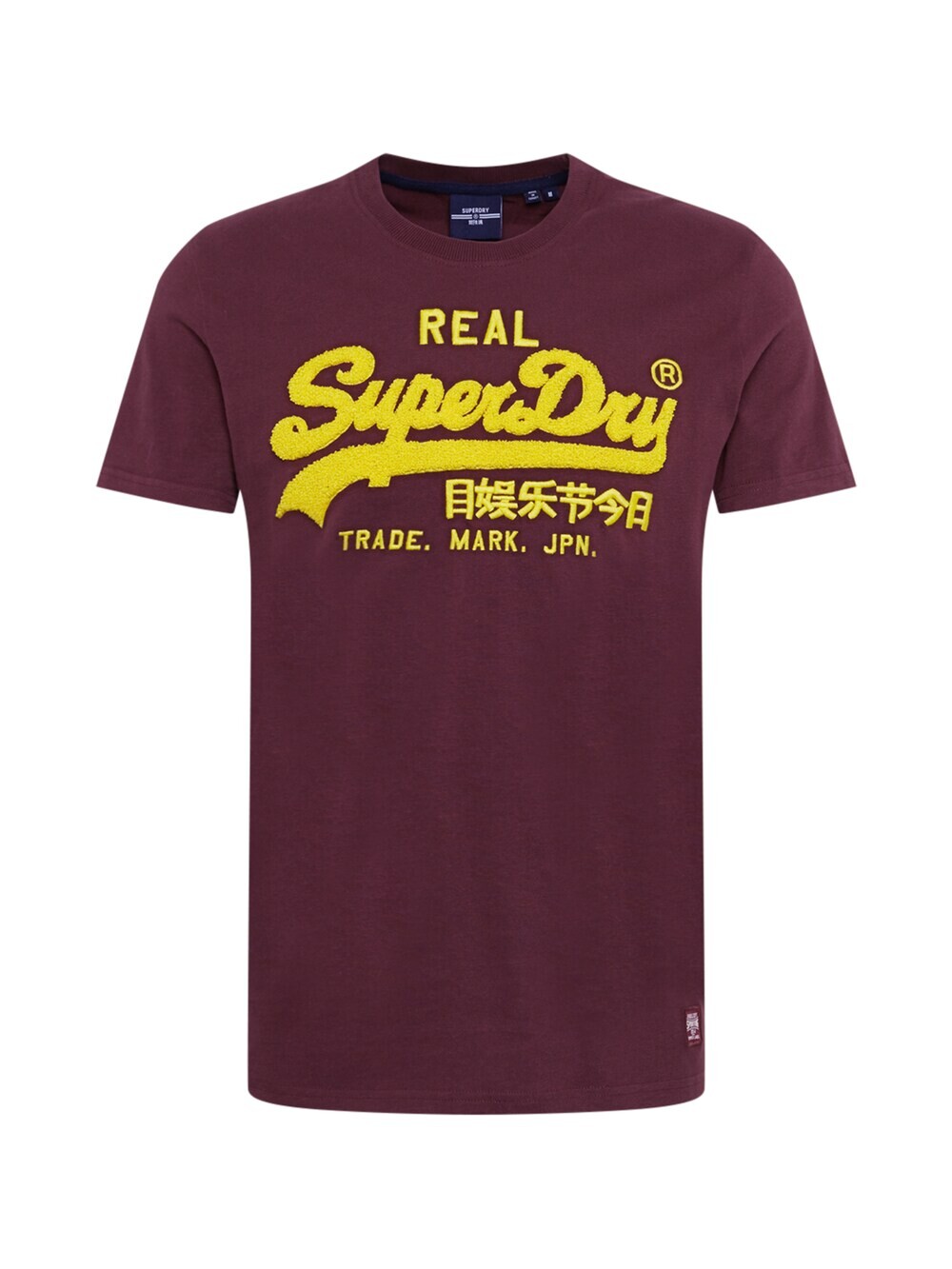 

Футболка Superdry Chenille, вишнево-красный