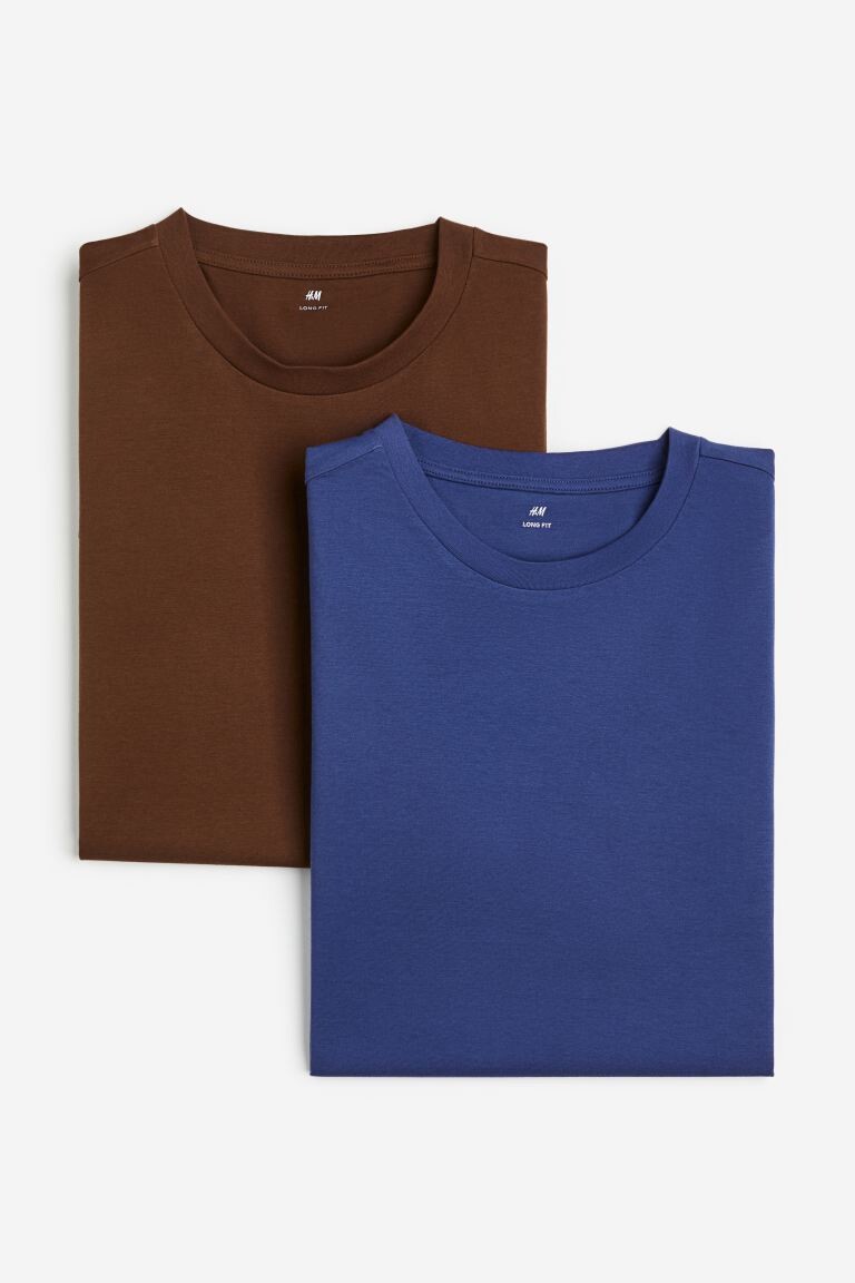 

Набор из 2 футболок удлиненного кроя H&M