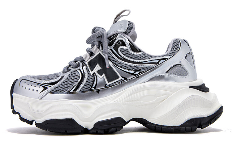 

Кроссовки FALLINMISS Chunky Sneakers Women's Low-top, цвет Black Shadow Silver [Autumn and Winter Limited Edition Color]