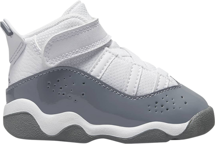 Кроссовки Jordan 6 Rings TD 'White Cool Grey', серый баскетбольные кроссовки jordan 6 rings unisex цвет wolf grey cool grey white