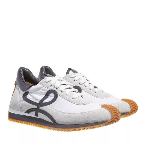 

Кроссовки flow runner in nylon and suede blue anthracite / Loewe, серый