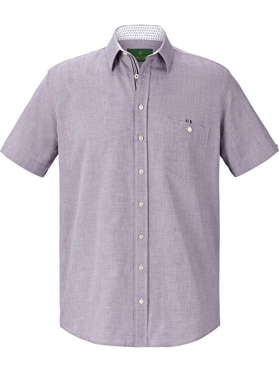

Рубашка Charles Colby Regular fit Button Up Yven, фиолетовый