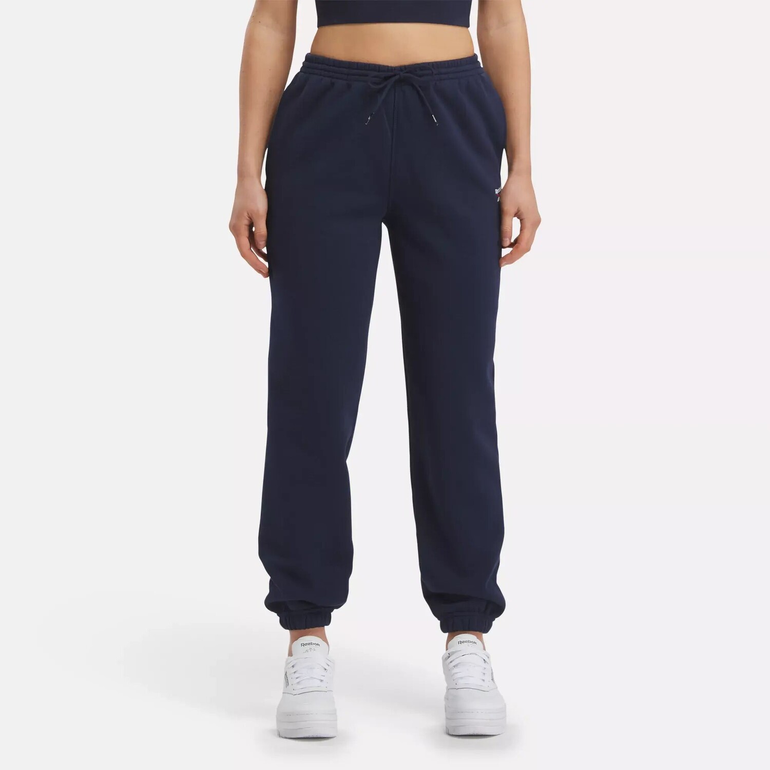 

Флисовые джоггеры Identity Reebok, военно-морской