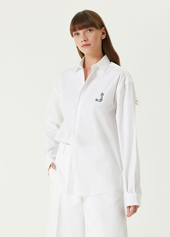 

Рубашка с логотипом Jacquemus, белый