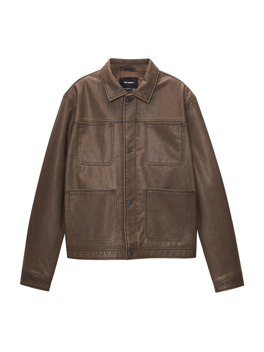 

Межсезонная куртка Pull&Bear, цвет Chocolate