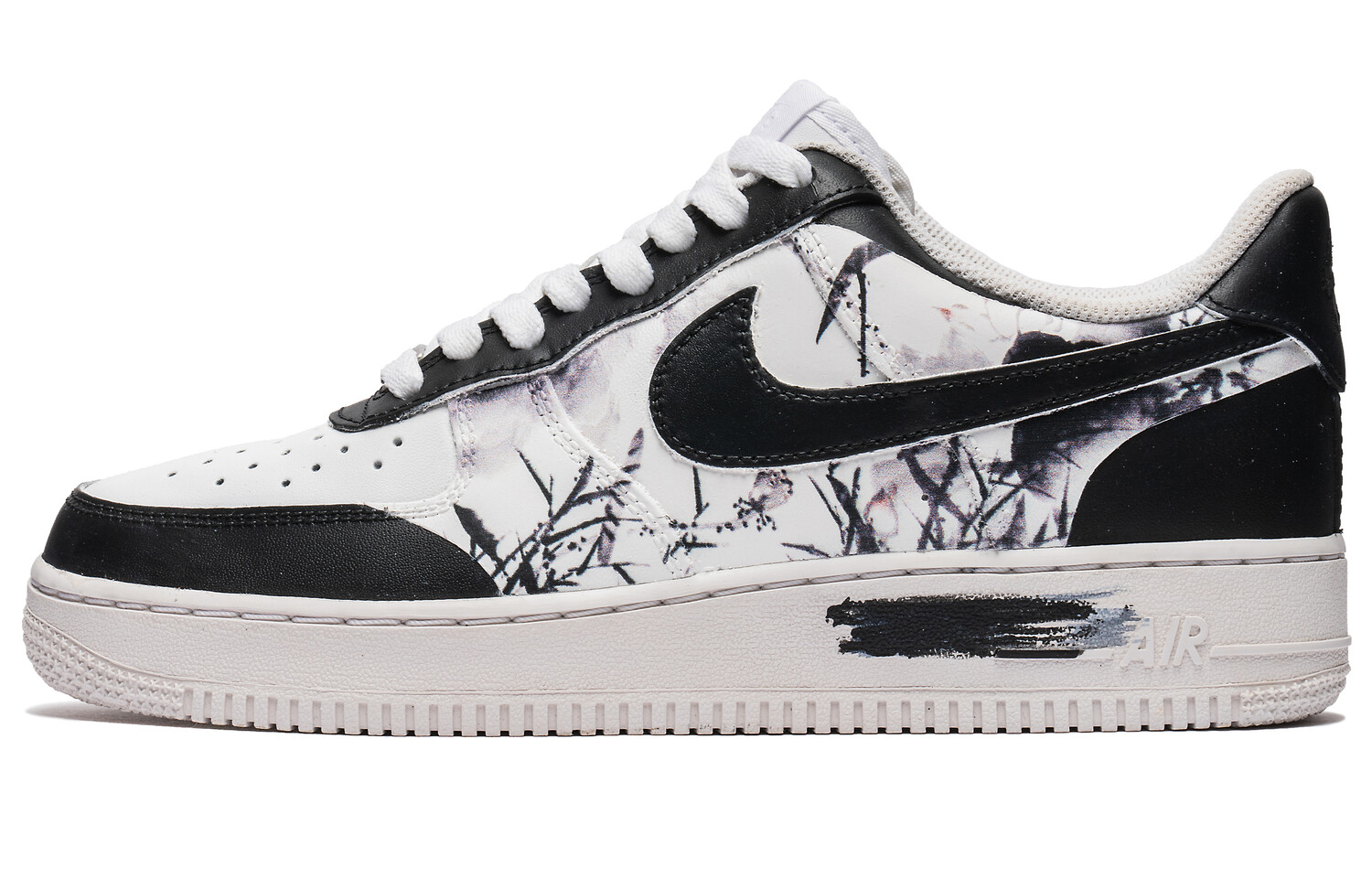 

Кроссовки Nike Air Force 1 Skateboarding Shoes Men Low-top White, черный