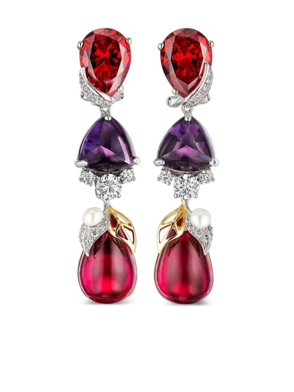 

Серьги Berry из белого золота с камнями Anabela Chan, фиолетовый