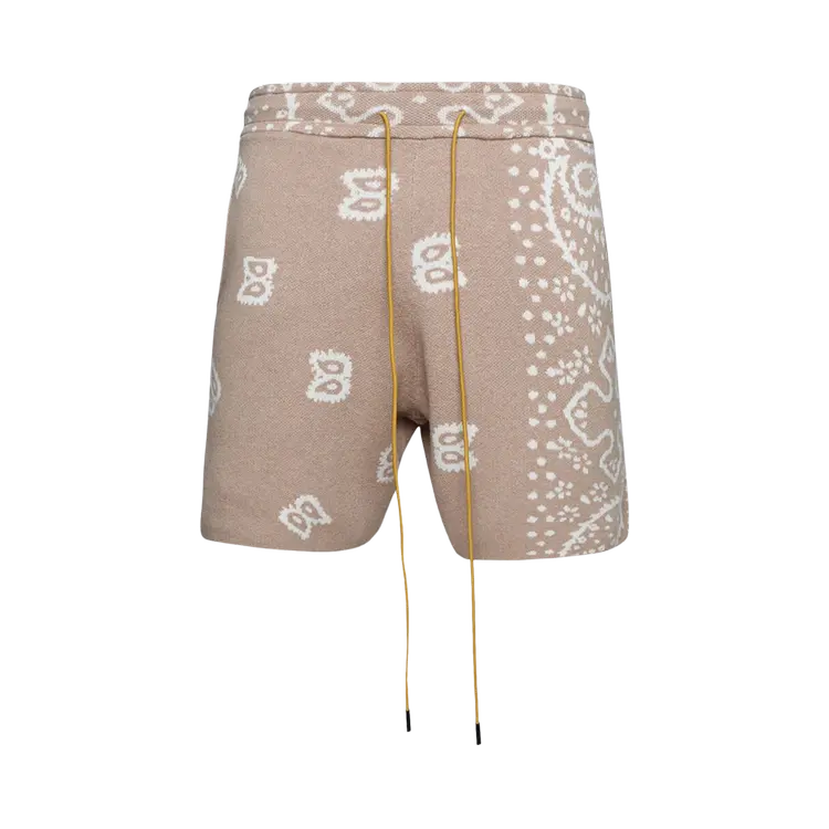 Шорты Rhude Bandana Knit '0517 Tan/Cream', загар